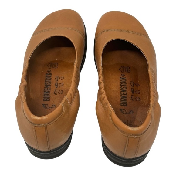 Birkenstock Footprints Brown Tan Leather Slip On Comfort Shoes Women’s 36.5 - Picture 8 of 14